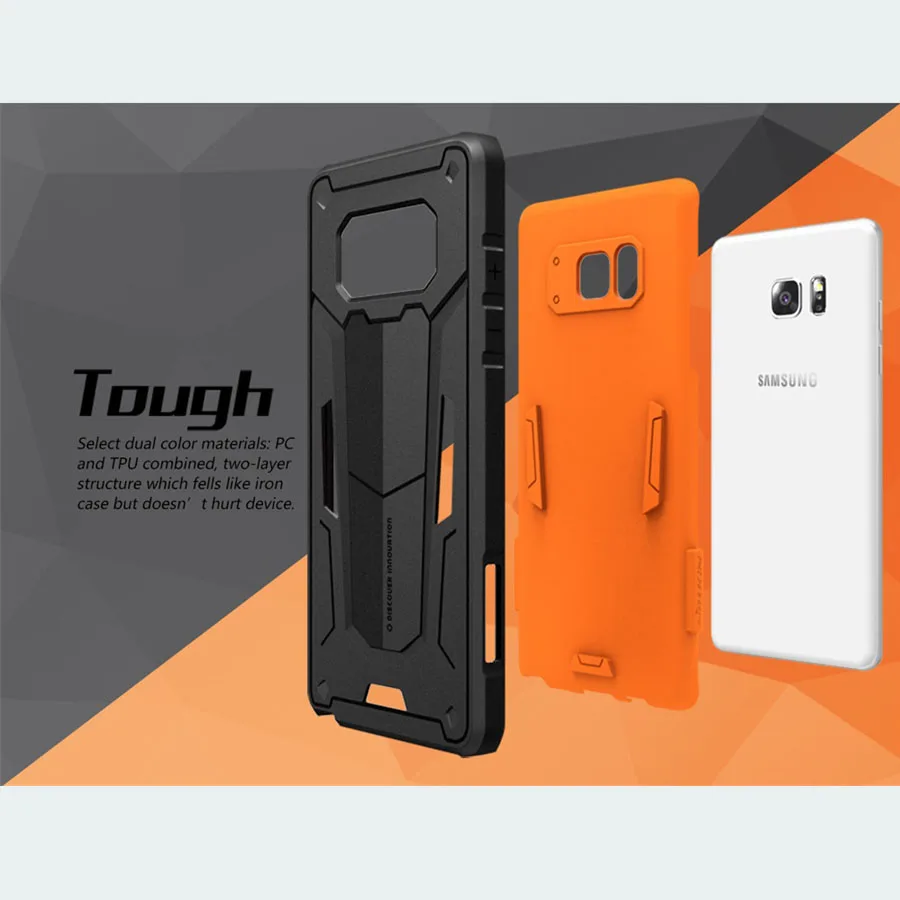 Для samsung Galaxy Note FE(Fan Edition) чехол Nillkin Defender 2 роскошный чехол из ТПУ+ поликарбоната для задней панели телефона для samsung Note FE