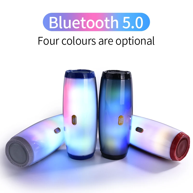 Bluetooth Колонка TG165 портативная 5 вспышек FM радио TF карта|Портативные колонки| |