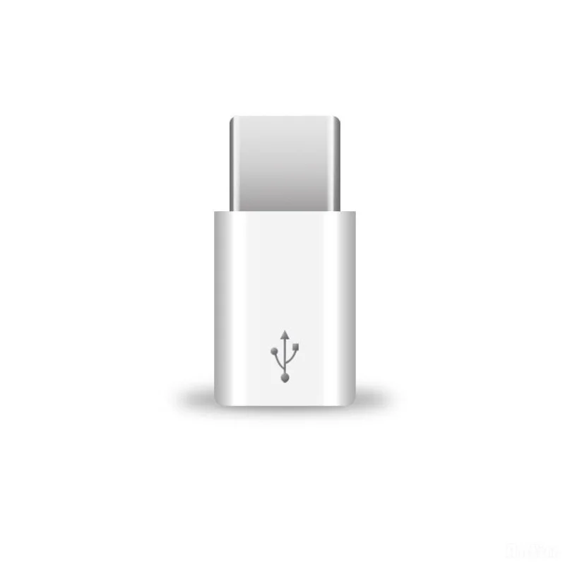 Micro USB к USB C 3,1 кабель адаптер Тип C конвертер для Xiaomi 4C Lg G5 Nexus 5x6 p Oneplus2 Macbook разъем адаптера - Цвет: Белый