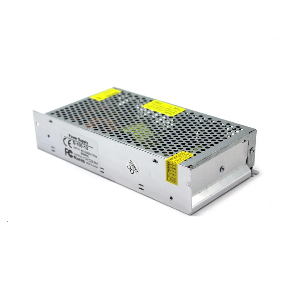 Single Output Switching LED Power Supply 12V 8.3A 100W AC100-240V to DC12V Led Driver Adapter For Strips Light CNC CCTV | Обустройство