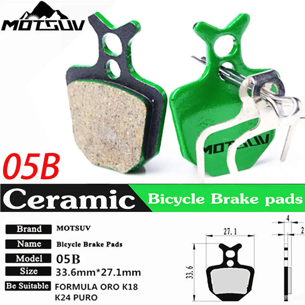 05B 4Pairs 4 пары Велосипеды керамики диск Тормозные колодки для MTB гидравлические дисковые тормоза SHIMAN0 SRAM AVID Hayes TEKTRO Магура формула Велосипеды колодки - Цвет: 05B 4Pairs