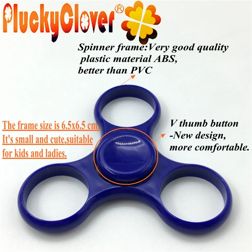 1 шт. Tri-Spinner, аксессуары для игрушек, игрушка для фокуса, стресс, тревога, облегчение, Спиннер, рамка с двумя кнопками, крышки для пальцев