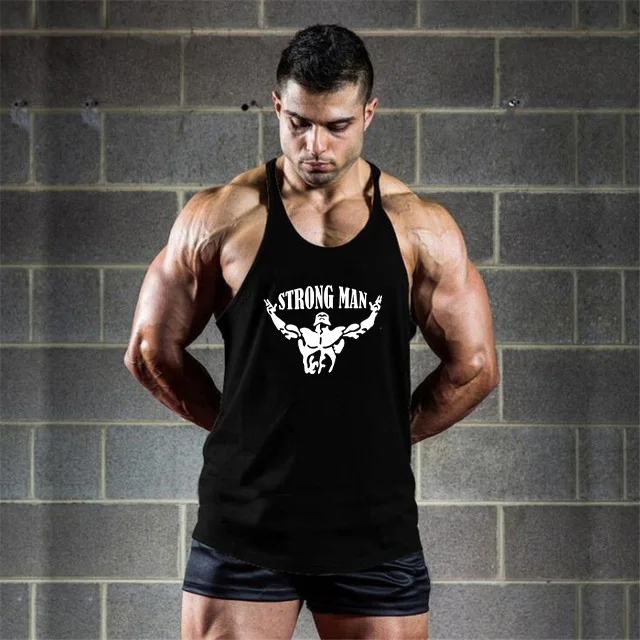 Новинка майка для бодибилдинга Мужская одежда фитнеса фирменный жилет