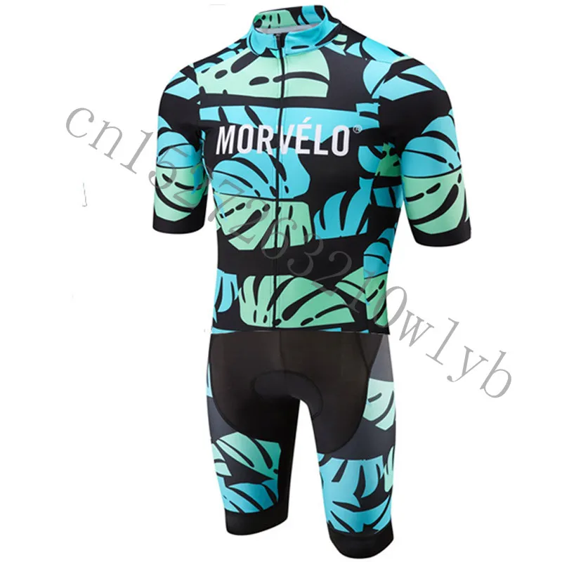 2019 Morvelo футболка с коротким рукавом велокостюм шорты наборы дышащая