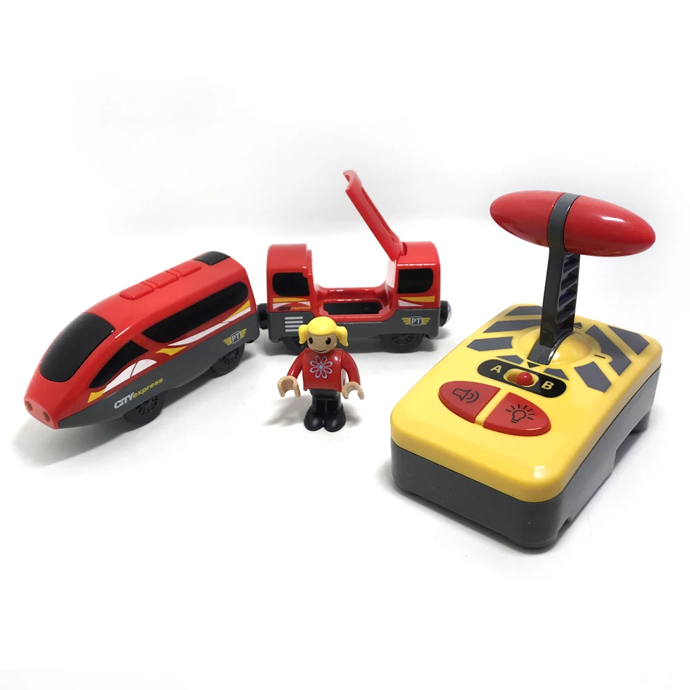 W07 новые игрушки красный Электрический магнитный поезд с дистанционным