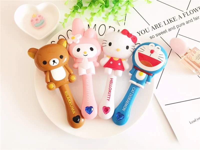1 шт. hello kitty Melody Doraemon Rilakkuma, Детская щетка для волос, расческа, Антистатическая Расческа с воздушными ячейками, мультипликационный массажный инструмент Q Cute