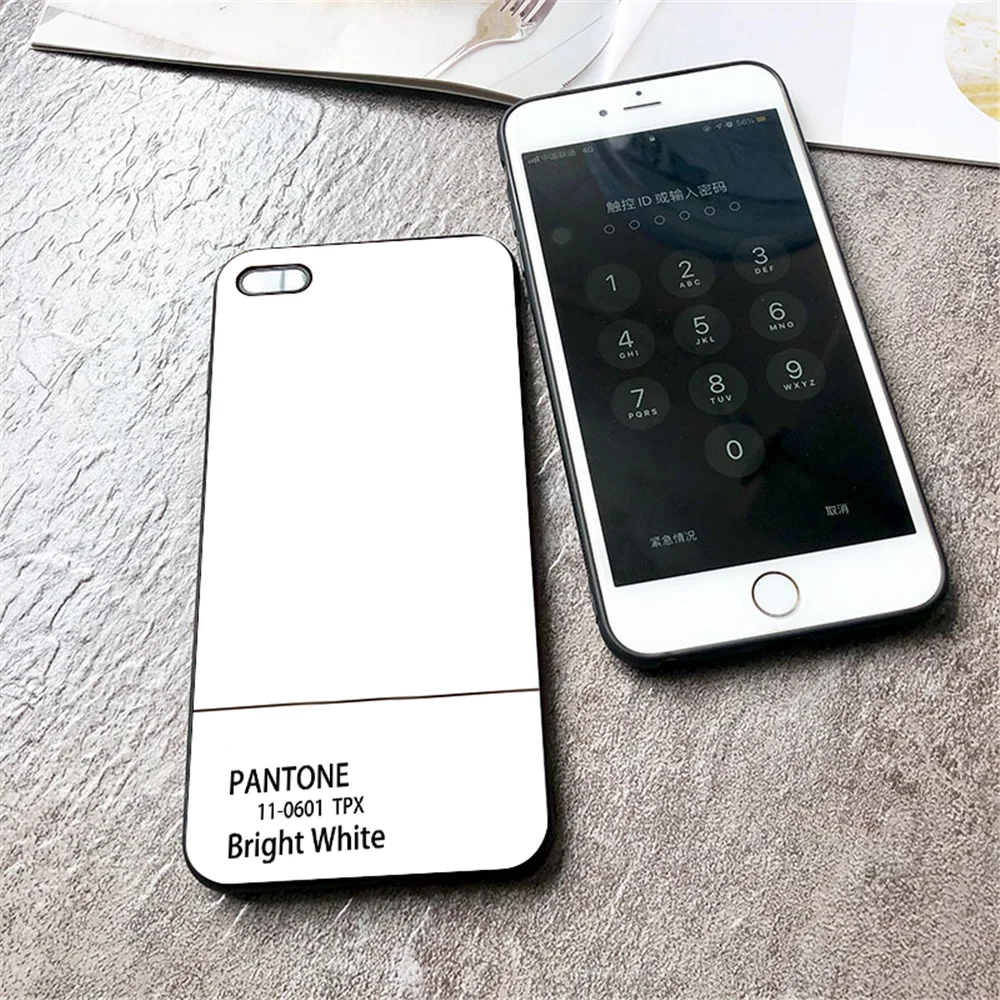 Роскошное популярное закаленное стекло чехол для телефона для iphone 6 6S 7 8 Plus 5 5S SE X XR XS MAX новейшая цветная карта Pantone