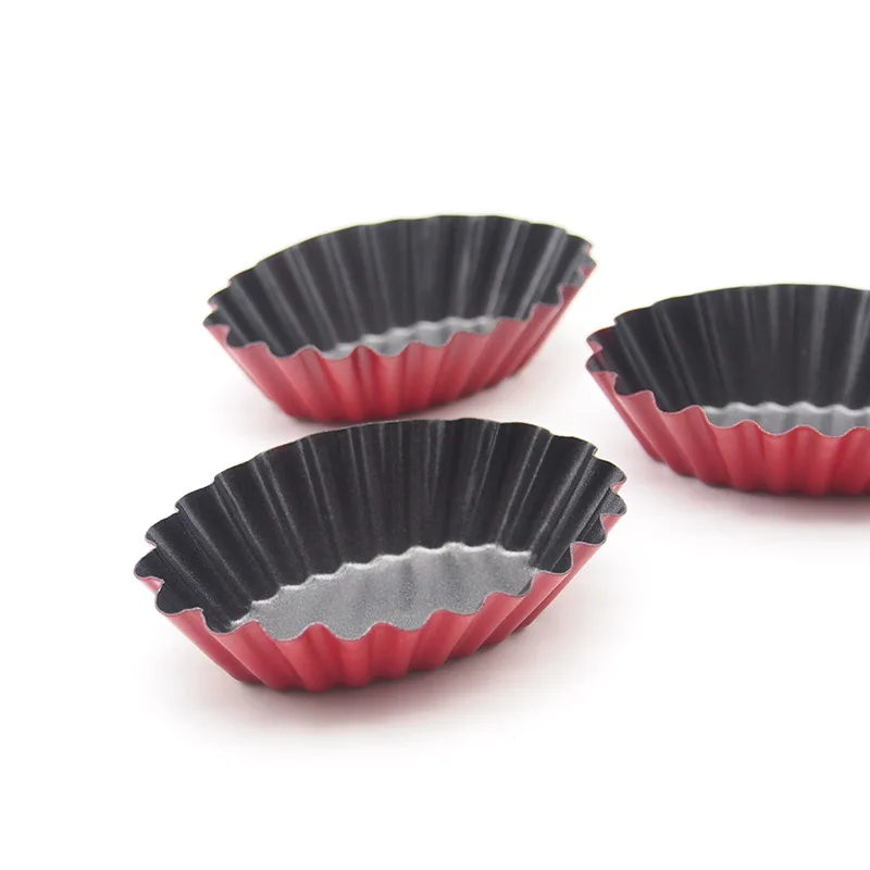 

Set of 12, Oval Shape Non-stick Tart Mold, Mini Pie Tin, Tartlet Pan