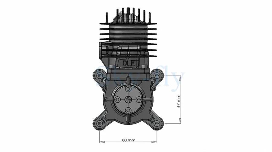 DLE55 55cc радиоуправляемая модель самолета бензиновый двигатель 5,5 л.с. двигатель для газовой модели самолета