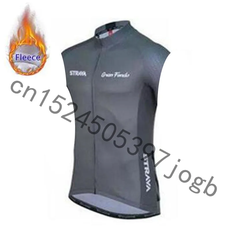STRAVA Winter Thermal thermal sleeveless Cycling Vest Men Warm Fleece jerseys/ Bicycle Bike Clothing / Gilet ciclismo | Спорт и