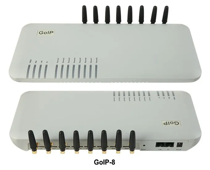 GoIP 8 Порты GSM шлюз/voip sip шлюз/IP GSM шлюз/GoIP8 VoIP GSM шлюз поддержка SIP/H.323-продвижение продаж