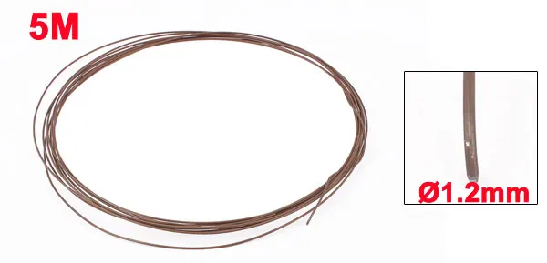 Uxcell 5 м Длина Constantan нагревательный элемент 21Awg 0,7 мм Диаметр нагреватель провода катушки