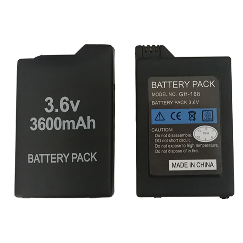 

2 x 3600mAh Battery Pack for Sony PSP1000 PSP 1000 PlayStation Portable Li-Ion Lithium Rechargeable Batteries Replacement