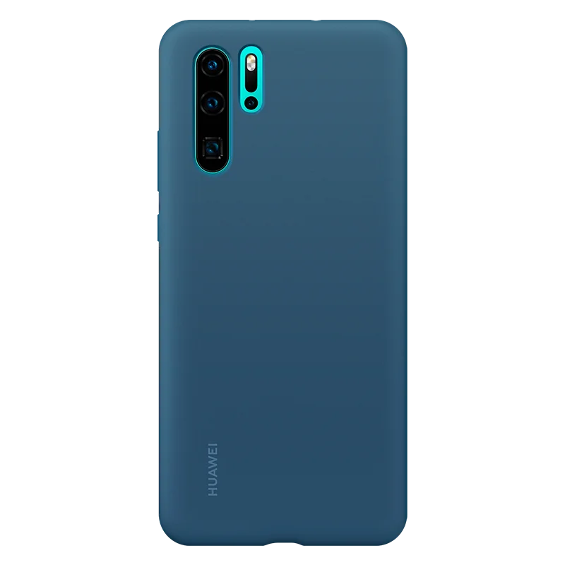 huawei P30 Pro Чехол Мягкий Жидкий силиконовый полный защитный чехол Чехол s официальный huawei P30 P30Pro противоударный задний Чехол - Цвет: Синий