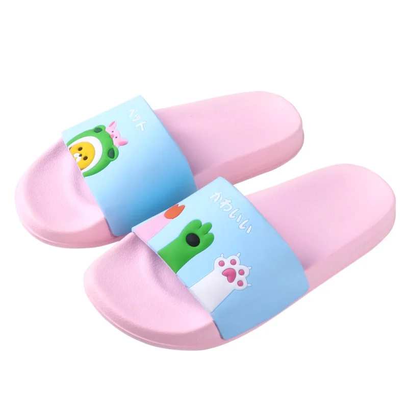 Детские тапочки с рисунком кота домашняя обувь для маленьких мальчиков и девочек