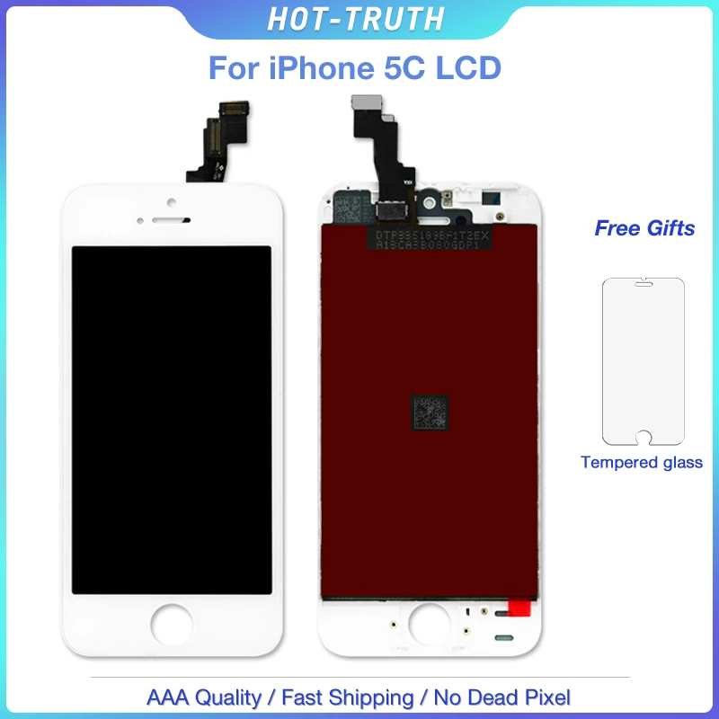 

20Pcs/Lot Grade AAA 100% Tested For iPhone 5c LCD White & Black Touch Screen Display Assembly OEM Replacement Part Pantalla