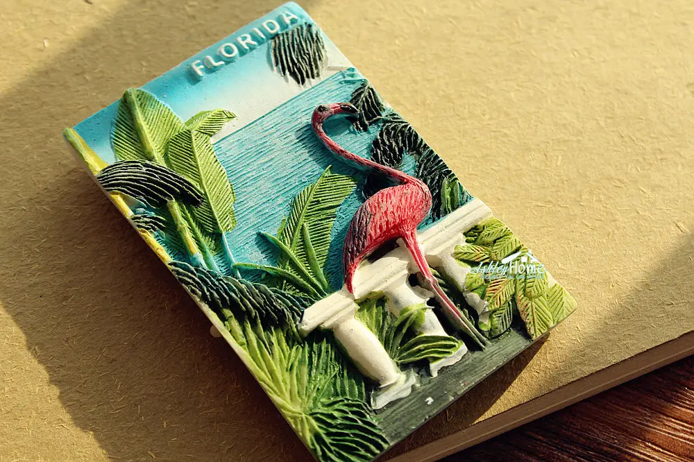 США Флорида Фламинго туристические Путешествия Сувенир 3D смолы декоративный