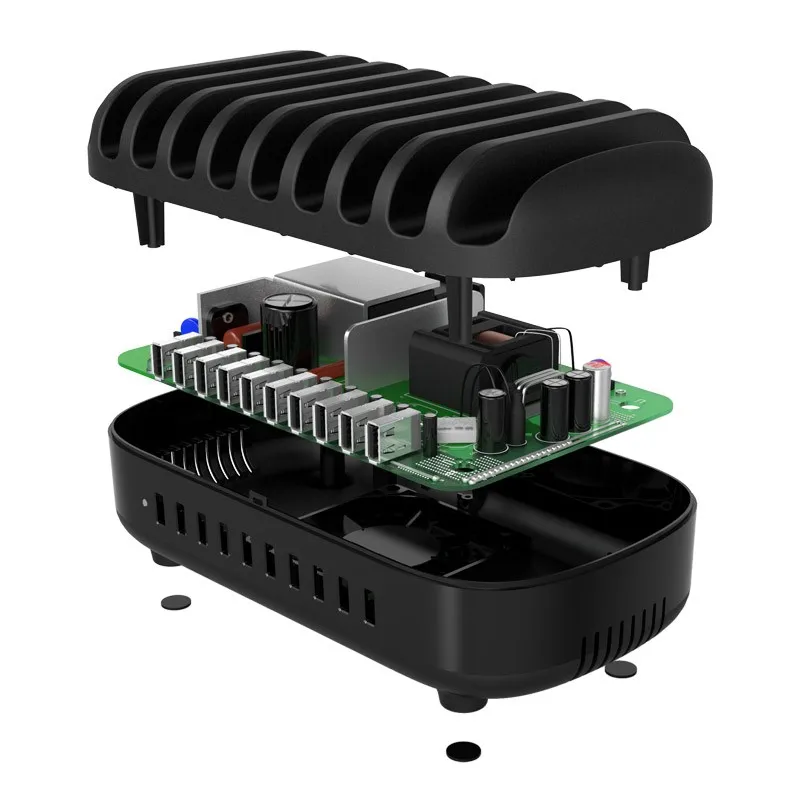 ORICO 10 Порты USB Зарядное устройство Док-станция с держателем 120 Вт 5V2. 4A* 10 зарядка через USB для смартфонов Tablet PC Применить для дома общественных