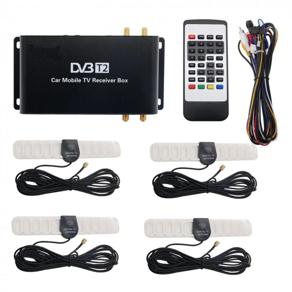 Для Германии Европа H.265 MPEG-4 DVB-T2/T ТВ приемник мультимедиа макс 180 км/ч HDMI 1080P EPG наземный на мобильном радио плеер