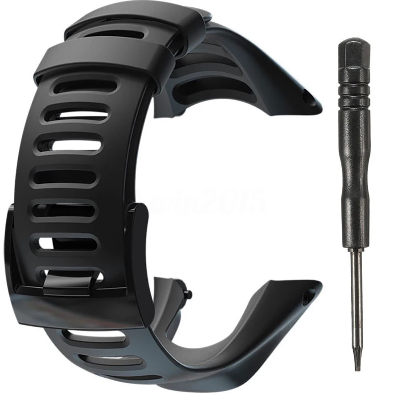 

SPORT Black Rubber Watch Strap Band SS019474000 For SUUNTO AMBIT2 S RED/AMBIT3