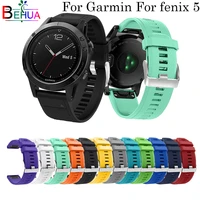 22mm watchband strap for garmin fenix 5 6 smartwatch quick release silicone easyfit wristband for garmin forerunner 935 945 belt