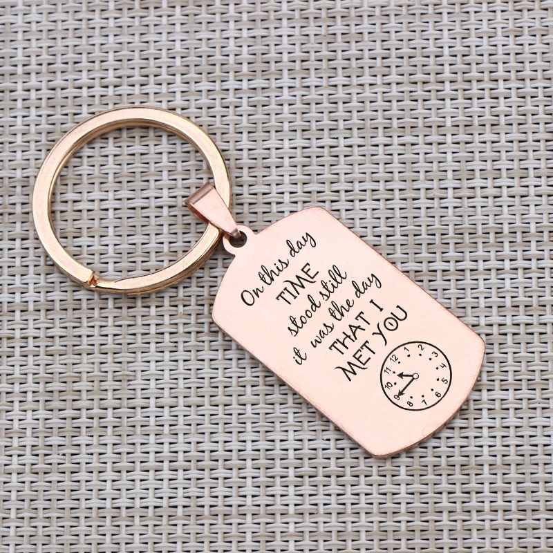 Брелок для ключей пары подарок креативный мужской брелок с изображением времени