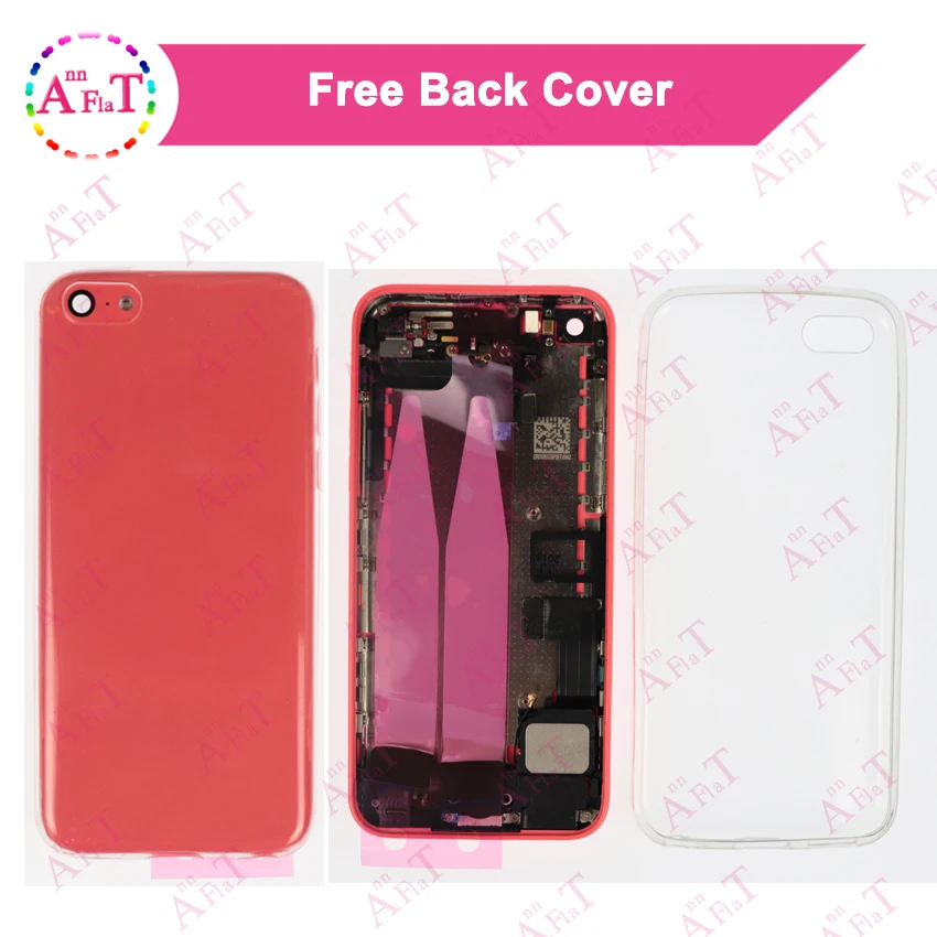 10 шт./лот для IPhone 5C SE задняя средняя рамка Шасси Полный Корпус в сборе крышка батареи задняя дверь с гибким кабелем