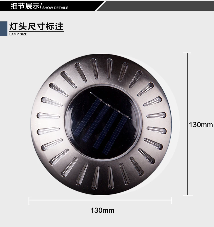 저렴한 10 개/몫 솔 라 잔디 조명 통로 가로 정원 울타리 정원 계단 단계 조명에 대 한 지상 도로 갑판 조명