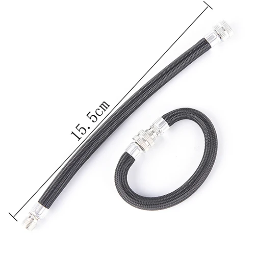 2PCS Bicycle Pump Extension Hose Inflator Tube Pipe Cord Cycling Pumping Service Parts Longer Use150Psi Schrader A/V Valve | Спорт и