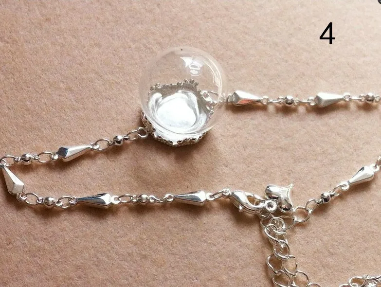 Бесплатная доставка! 2013 Новинка! Фея флакон со стеклянной крышкой кулон + браслет