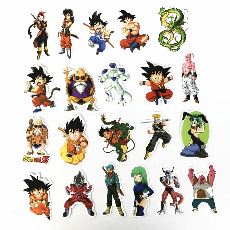 50 шт./упак. смешанные Dragon Ball Аниме Стикеры для автомобиля ноутбука скейтборд Pad уход за кожей лица маска Велосипедный спорт мотоцикл PS4 телефона Наклейка ПВХ Стикеры s