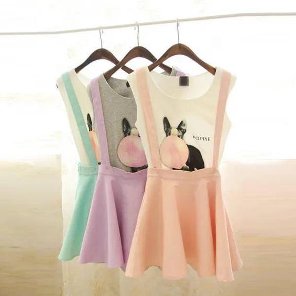 2018 Новый модные пикантные женские юбка на подтяжках пояс Конькобежец Flared