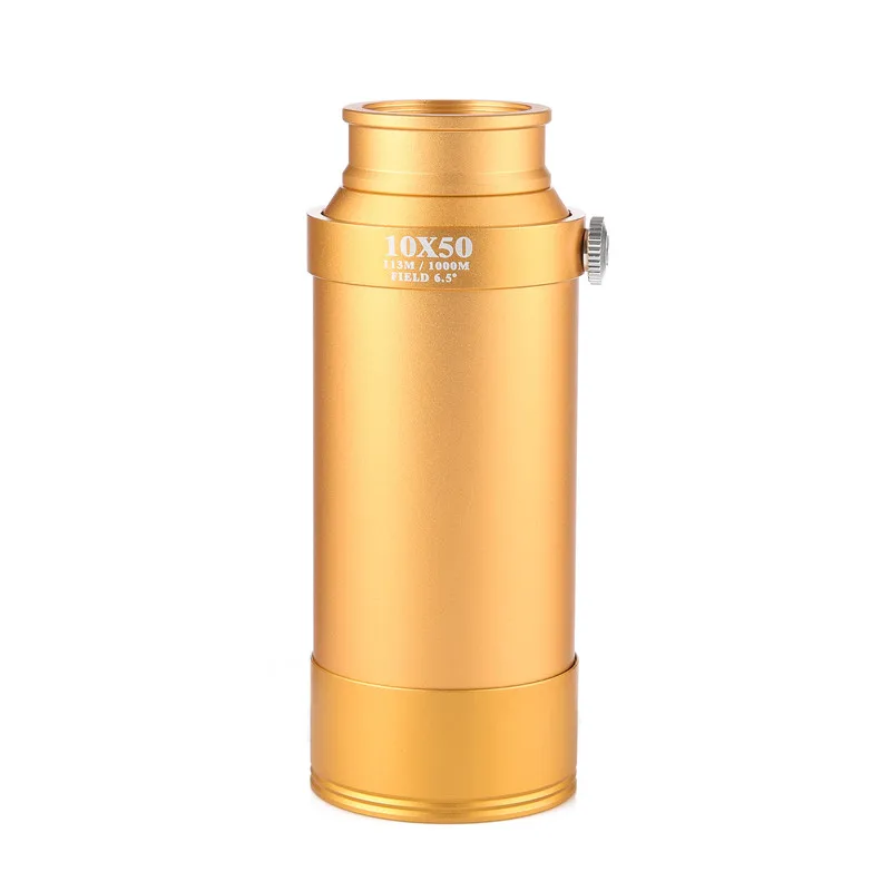 Пираты Монокуляр телескоп мощный, Телескопический 10X50 HD Профессиональный бинокль водонепроницаемый Lll ночного видения для охоты Зрительная