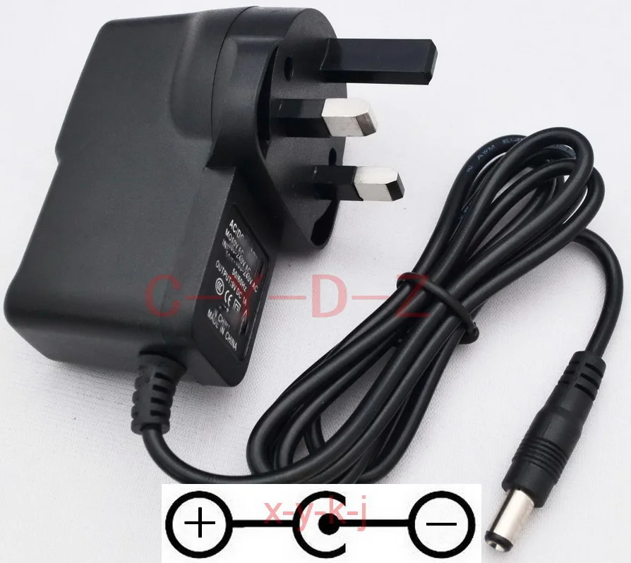 1 шт. AC/DC 9 В 1A импульсный источник питания Gitarre Effektpedal Netzteil адаптер обратная полярность отрицательный внутри ЕС, США, Австралии, Великобритании Разъем
