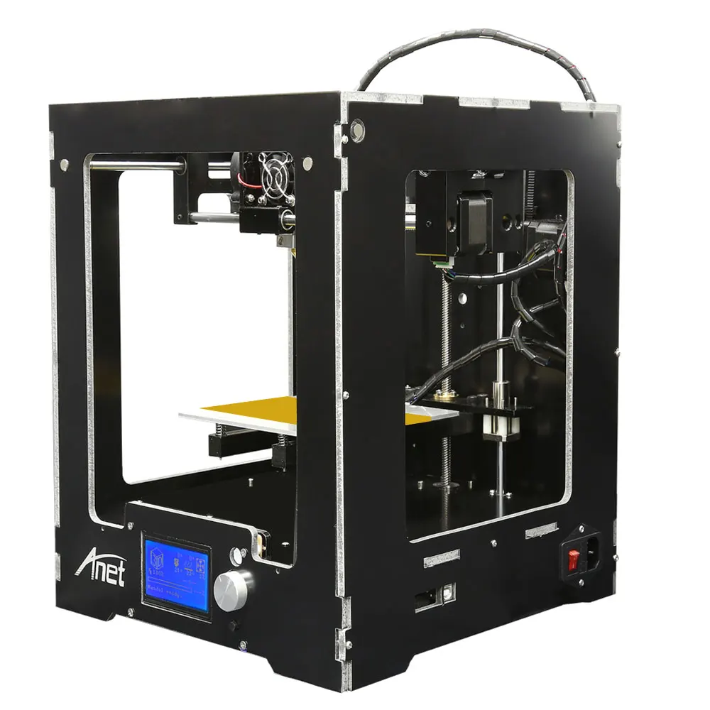 2017 Лидер продаж! Anet A3 Полный акриловый Собранный 3d принтер LCD12864 Алюминиевый