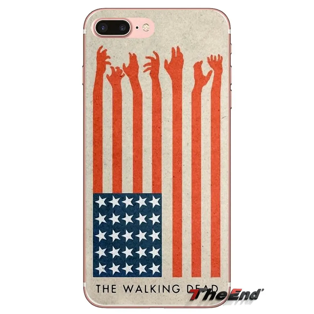 Прозрачный чехол из ТПУ для Sony Xperia Z Z1 Z2 Z3 Z5 compact M2 M4 M5 C4 E3 T3 XA Huawei Mate 7 8 Y3II The Walking Dead game