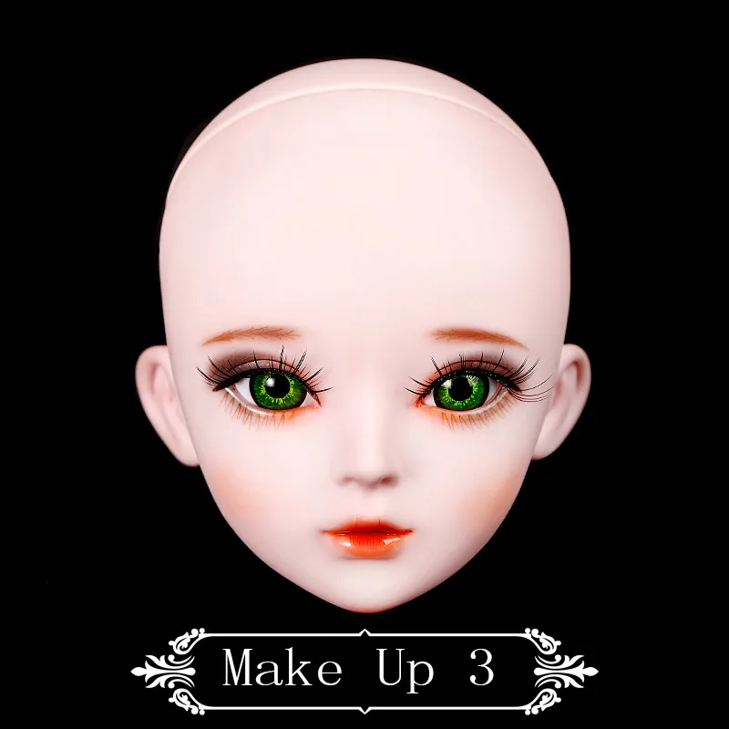 hand painted head 3 1/3 BJD кукла 56 см Пластик совместный подвижный кукла голая 20190103, модная Кукла - Цвет: hand painted head 3