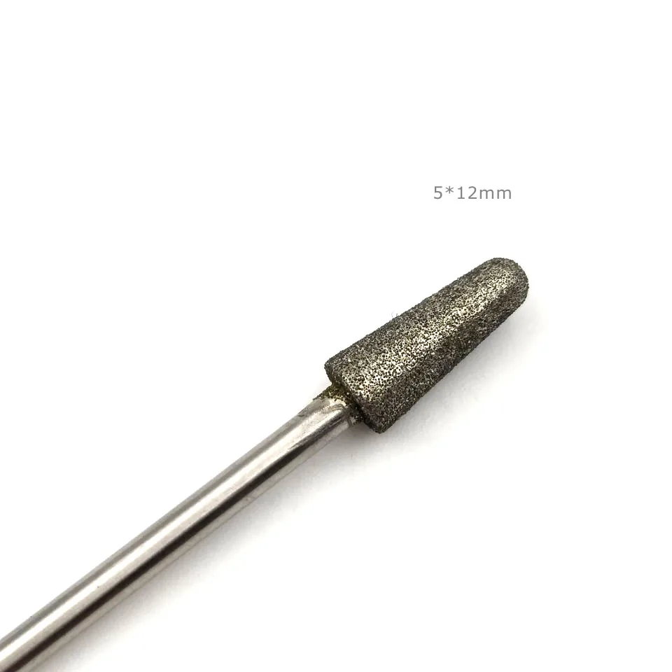 HYTOOS 5*12 мм колонки Алмаз Nail сверло 3/32 &quotповоротный Алмазная фреза Маникюр фрезы