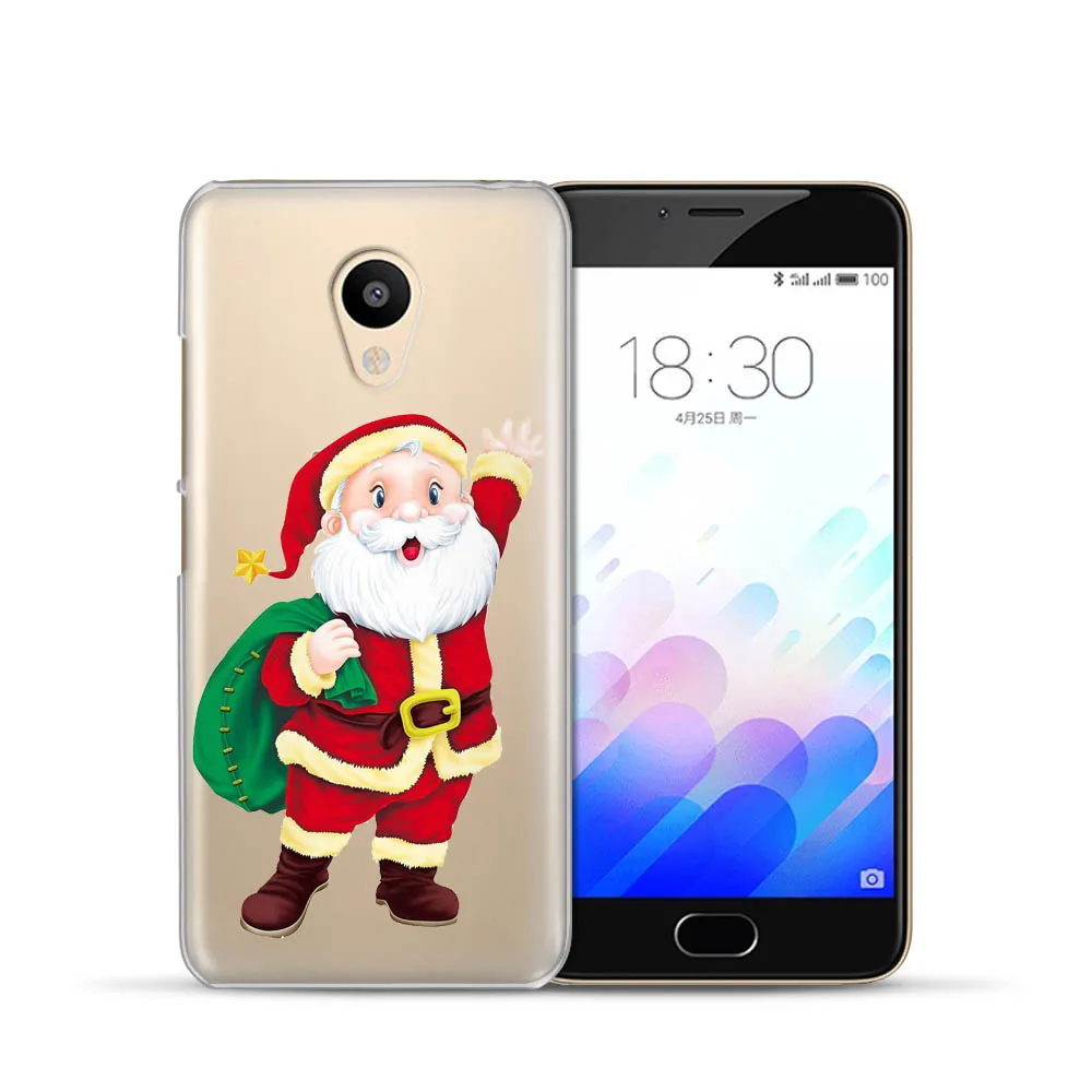 Merry Christmas Snowman Santa Claus Phone Case for Meizu M5C M3S M5S M3 M5 M6 Note Mini U10 U20 Pro 6 Soft Silicone TPU Cover |