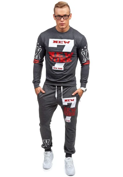 Мужской спортивный костюм ZOGAA повседневный с буквенным принтом для бега 2018 |