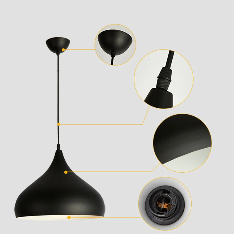 Современный подвесной светильник в скандинавском стиле цветная алюминиевая