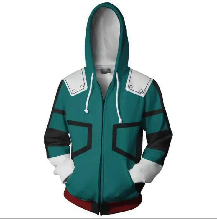 Аниме Boku no My Hero Academy Dek 3D наряды Толстовка Куртка пальто Униформа футболка Bakugou Katsuki Todoro Shouto Косплей Костюм