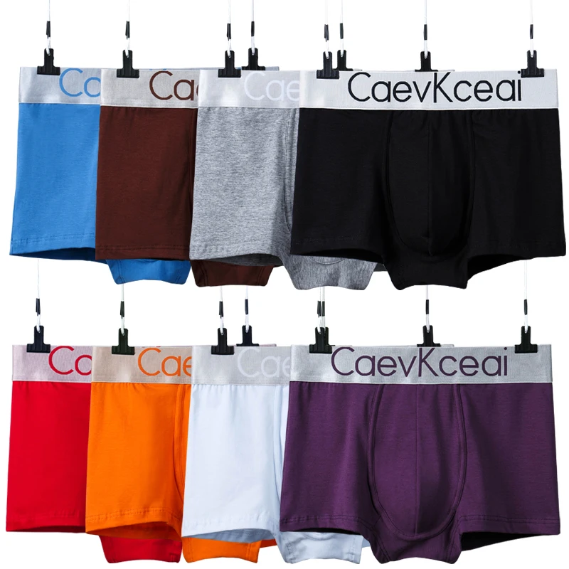 3pcs boxer mens underwear men cotton underpants male pure men panties shorts underwear boxer shorts cotton solid cuecas 365