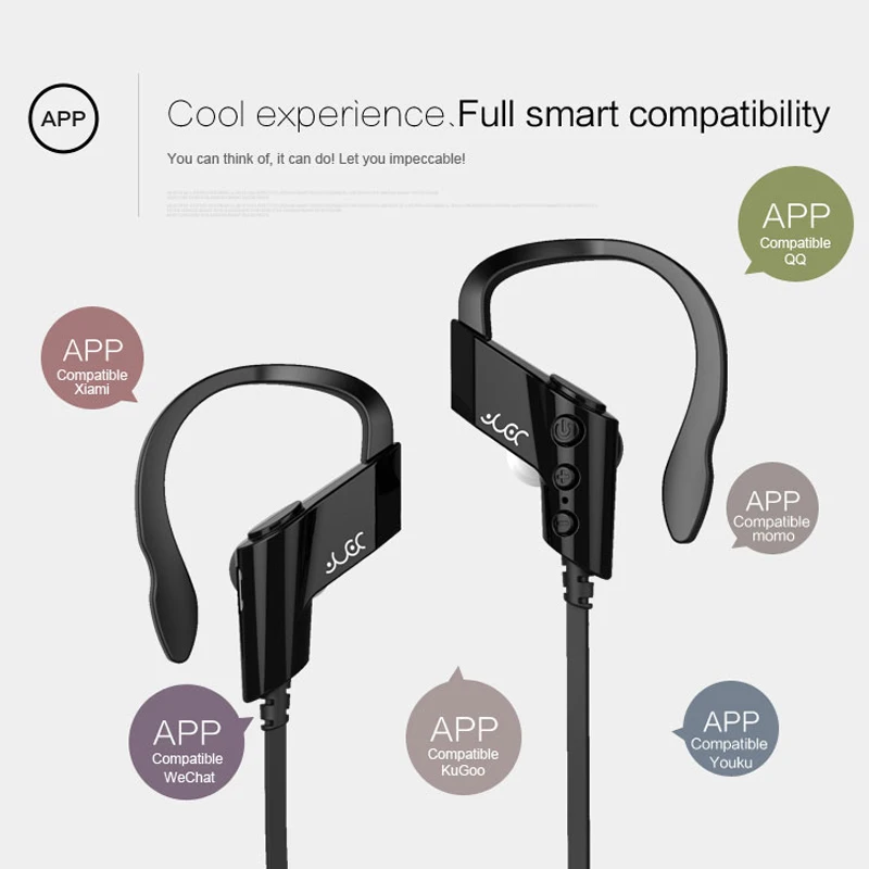 Wireless Bluetooth Neckband Earphone Portable Stereo Music Player Outdoor Sport Running Headphones Headsets with Microphone 2018 |