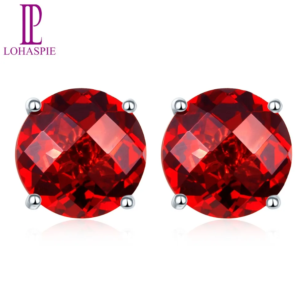 Серьги гвоздики LP Pure14K из белого золота 585 пробы 4 мм/5 мм/6 мм серьги натурального