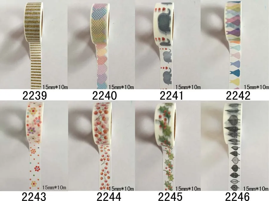 2298 моделей diy клейкой ленты Комплект 30 шт./лот Цветочный принт деко DIY Стикеры/клей японский ленты jiataihe васи ленты оптом