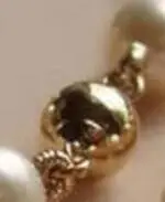 ?? チャーミング18インチ9-10ミリメートル南洋ゴールド天然真珠のネックレスチョーカー