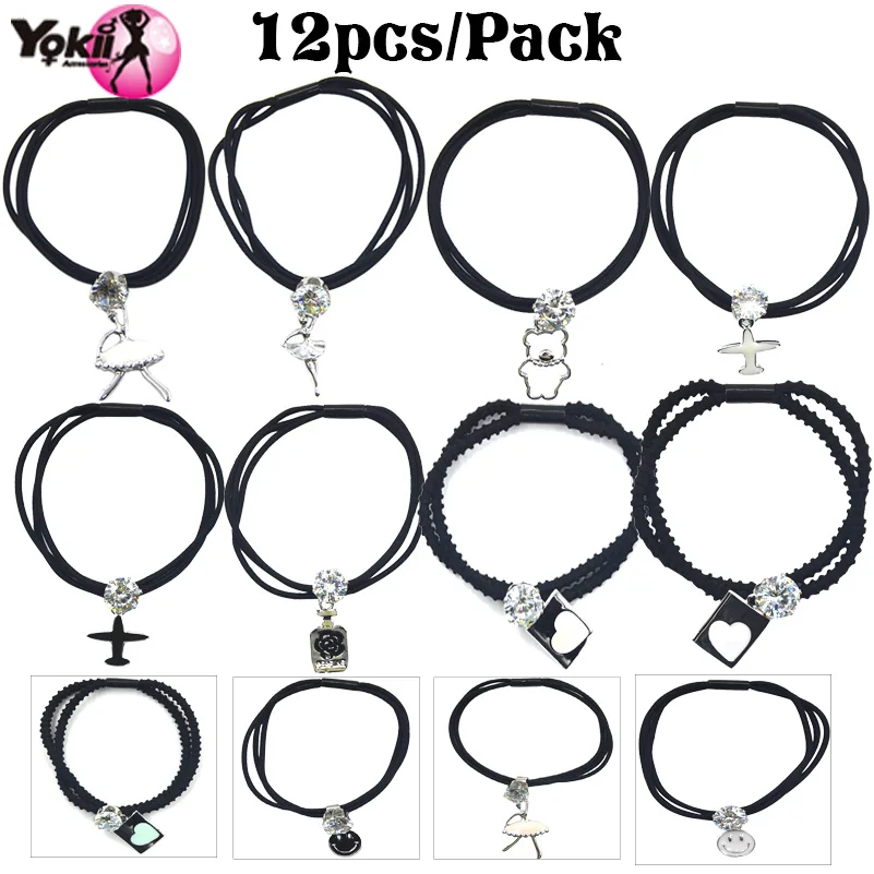 Yokii новые модные jewelrytie эластичные Галстуки волос изысканный кулон Интимные