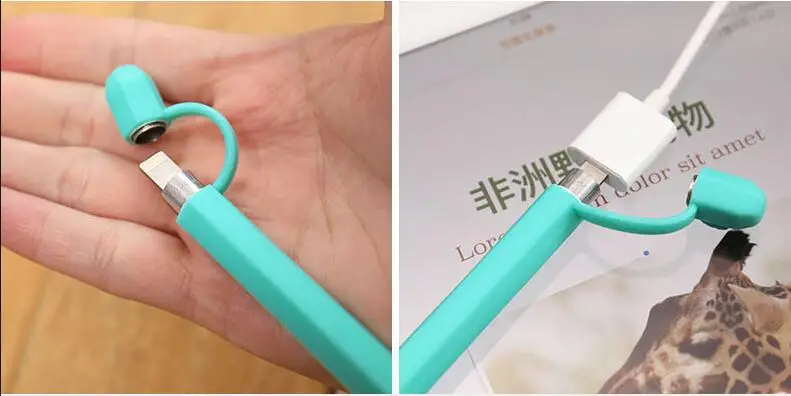 Jisoncase пенал для Apple Pencil модный силиконовый чехол Мягкий защитный чехол для Apple Pencil чехол против потери