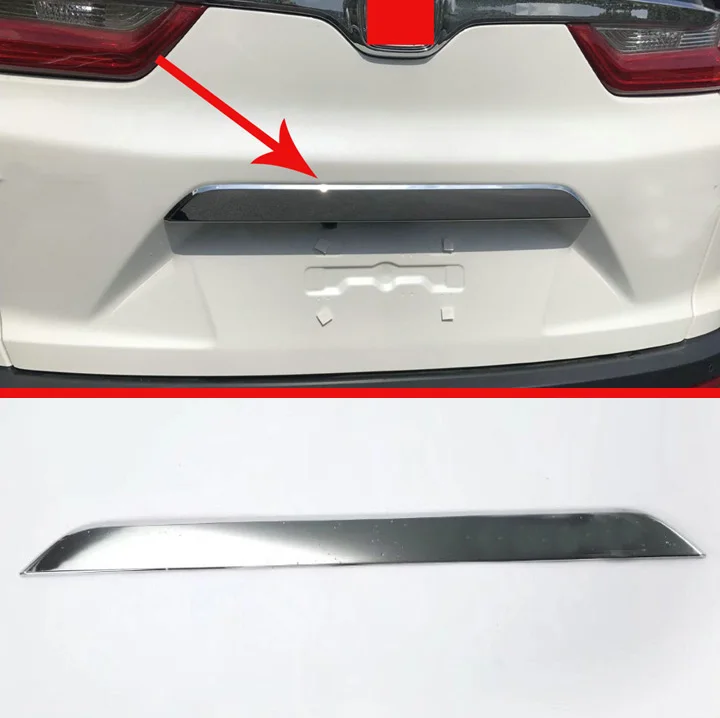 ABS Хромированная Задняя Крышка багажника Накладка для Honda CR V CRV 2017 2018|trunk lid trim|abs